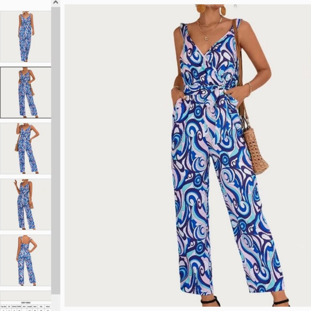 Abstract print Jumpsuit